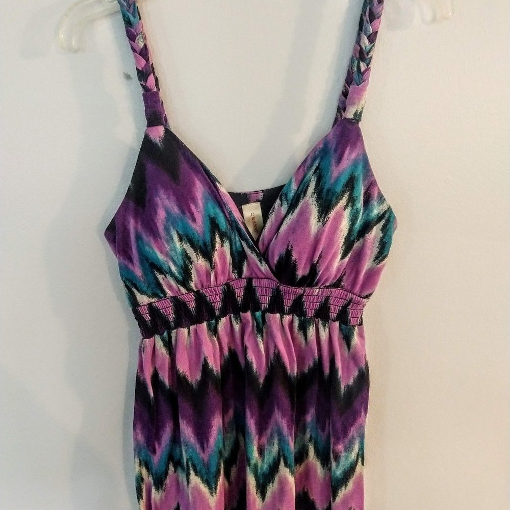 No Boundaries Boho Chevron Maxi Dress